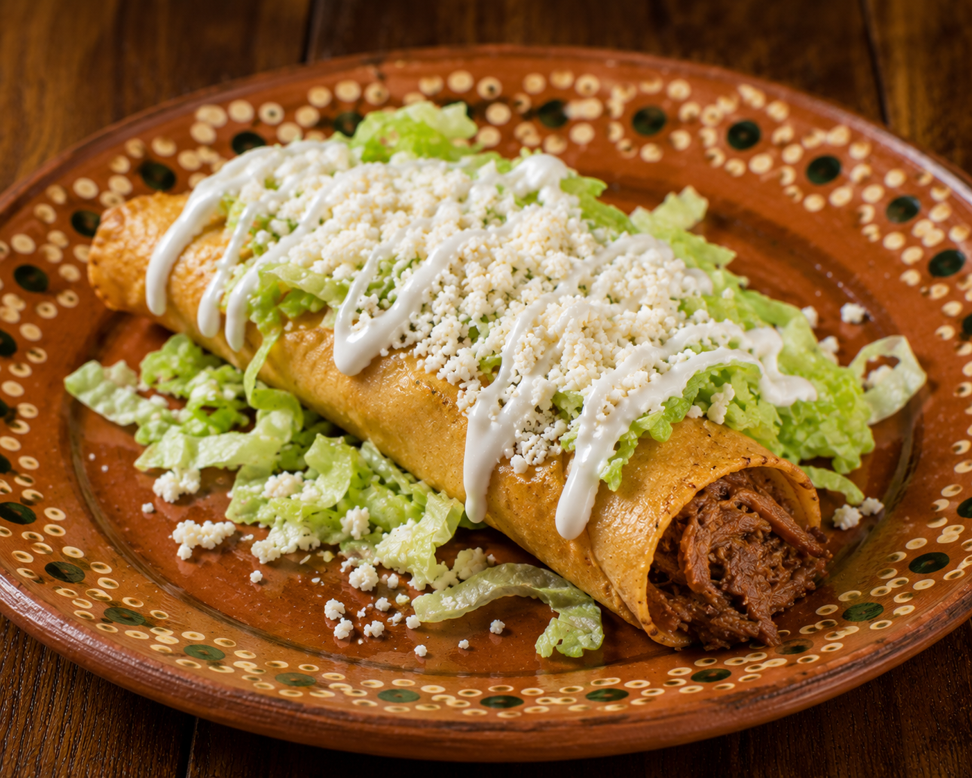 Taco Dorado de Carne