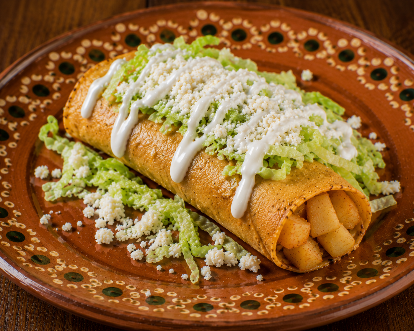 Taco Dorado de Papa