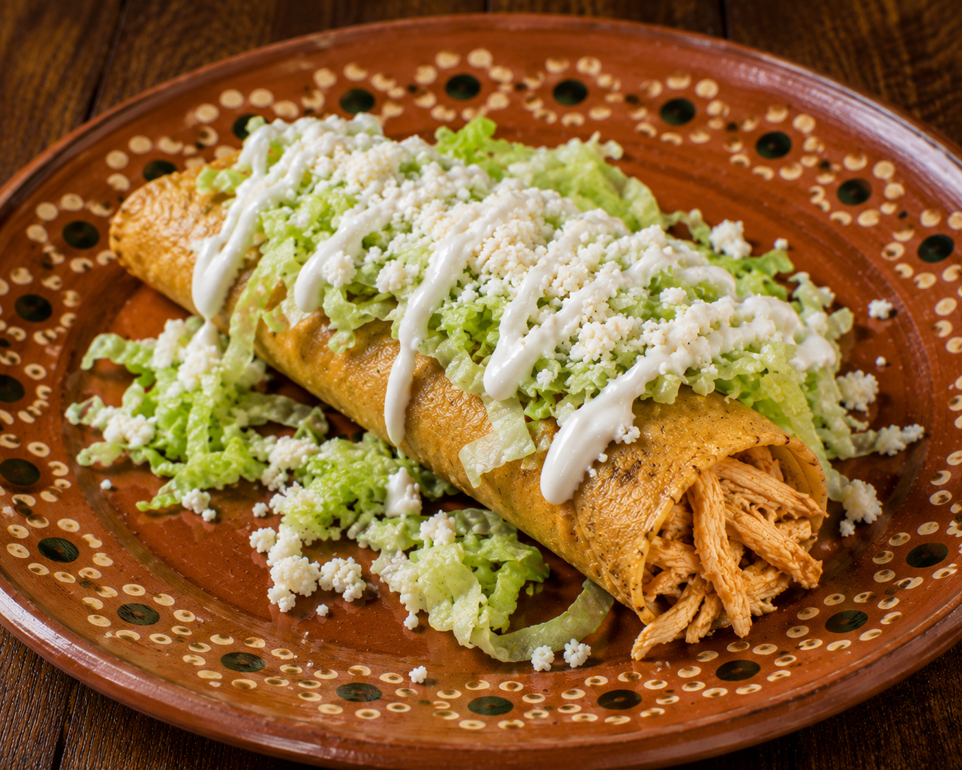 Taco Dorado de Pollo